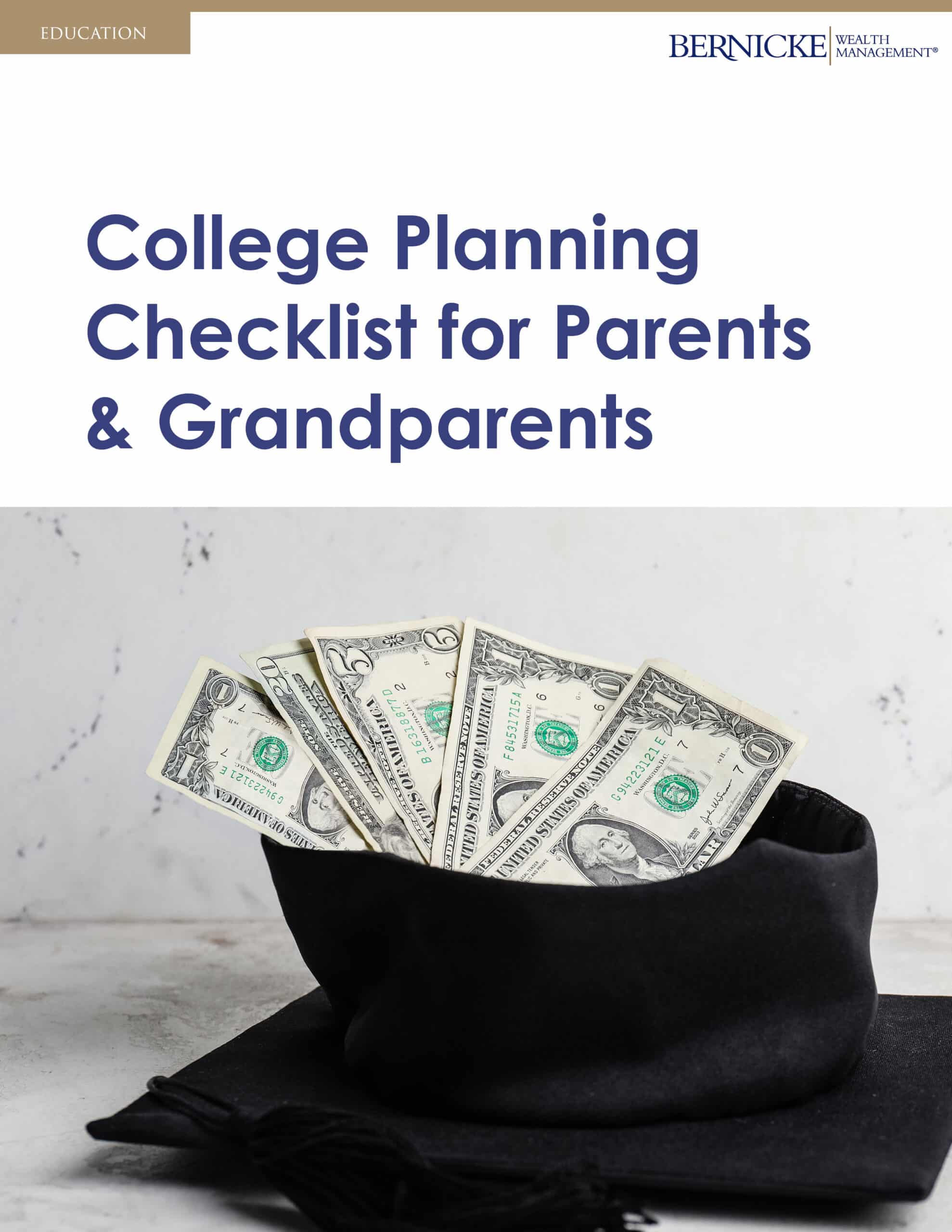 College Planning Checklist for Parents & Grandparents Cover