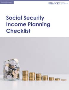 social security income planning checklist cover