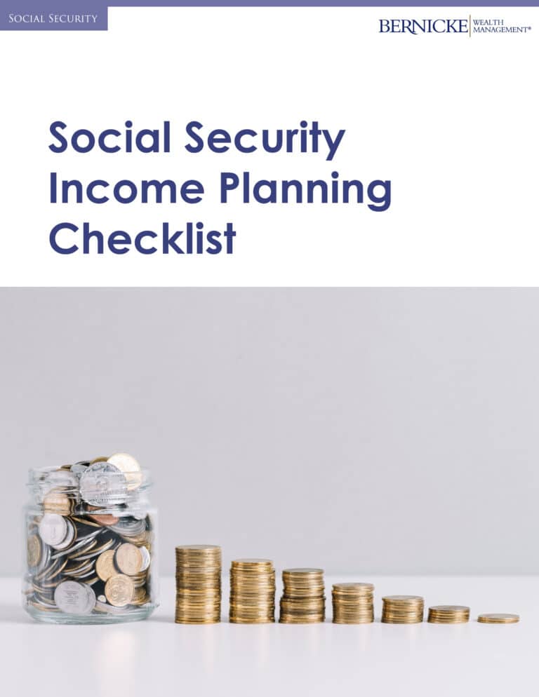 Social Security Planning Bernicke Wealth Management